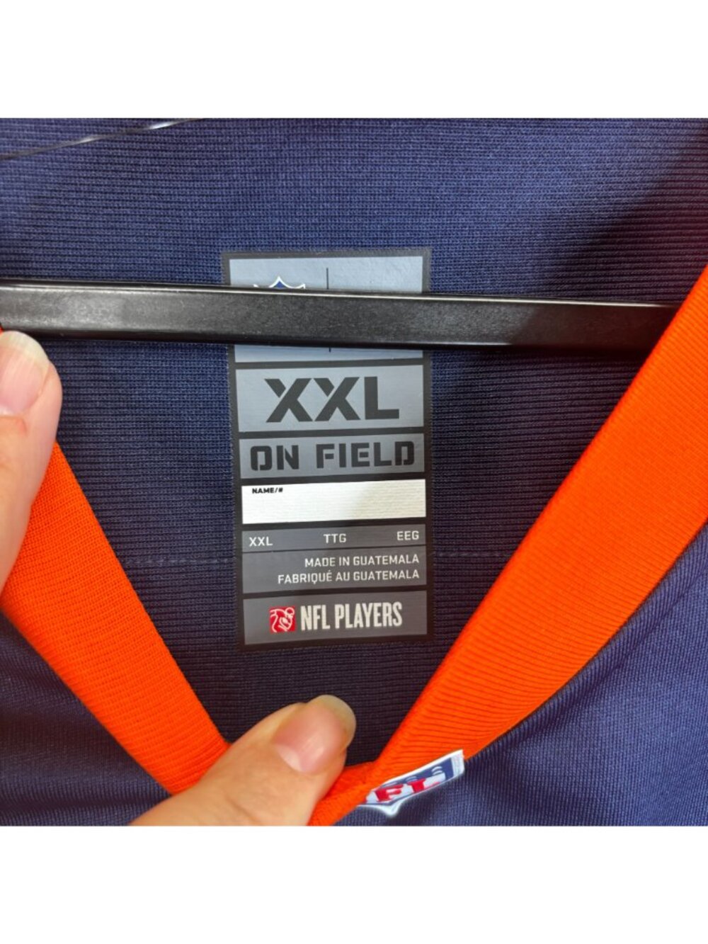 Nike Denver Broncos Mens XXL Russell Wilson 3 Jersey Navy On-Field Loose Fit - Picture 3 of 10